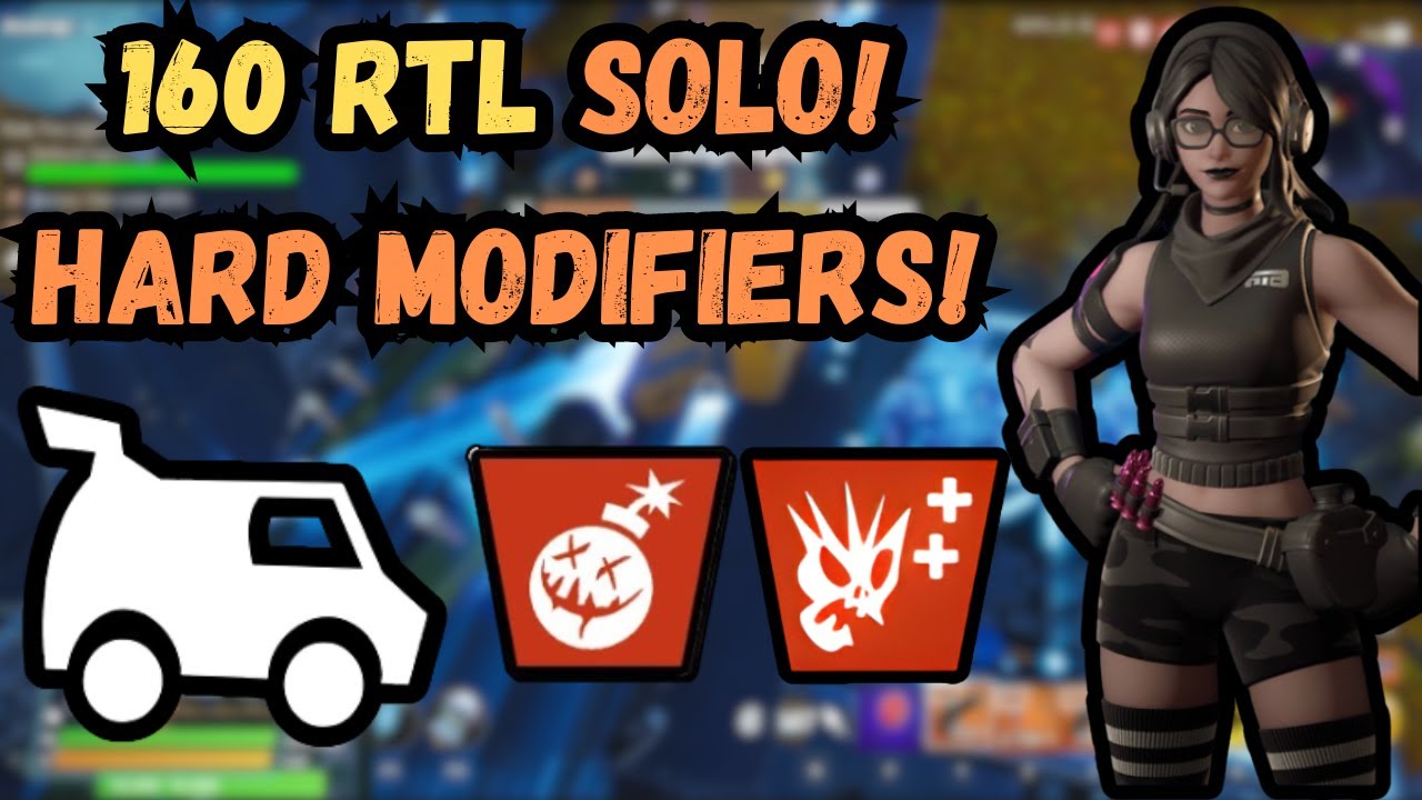 HOW TO SOLO 160 RIDE THE LIGHTNING w/ Hard Modifiers! Objective Defense Build! - Fortnite STW