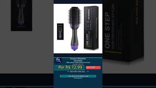 64% OFF | Escova Modelagem Alisadora Secadora Cabelo Chapinha Cabo Rotativo #Shorts