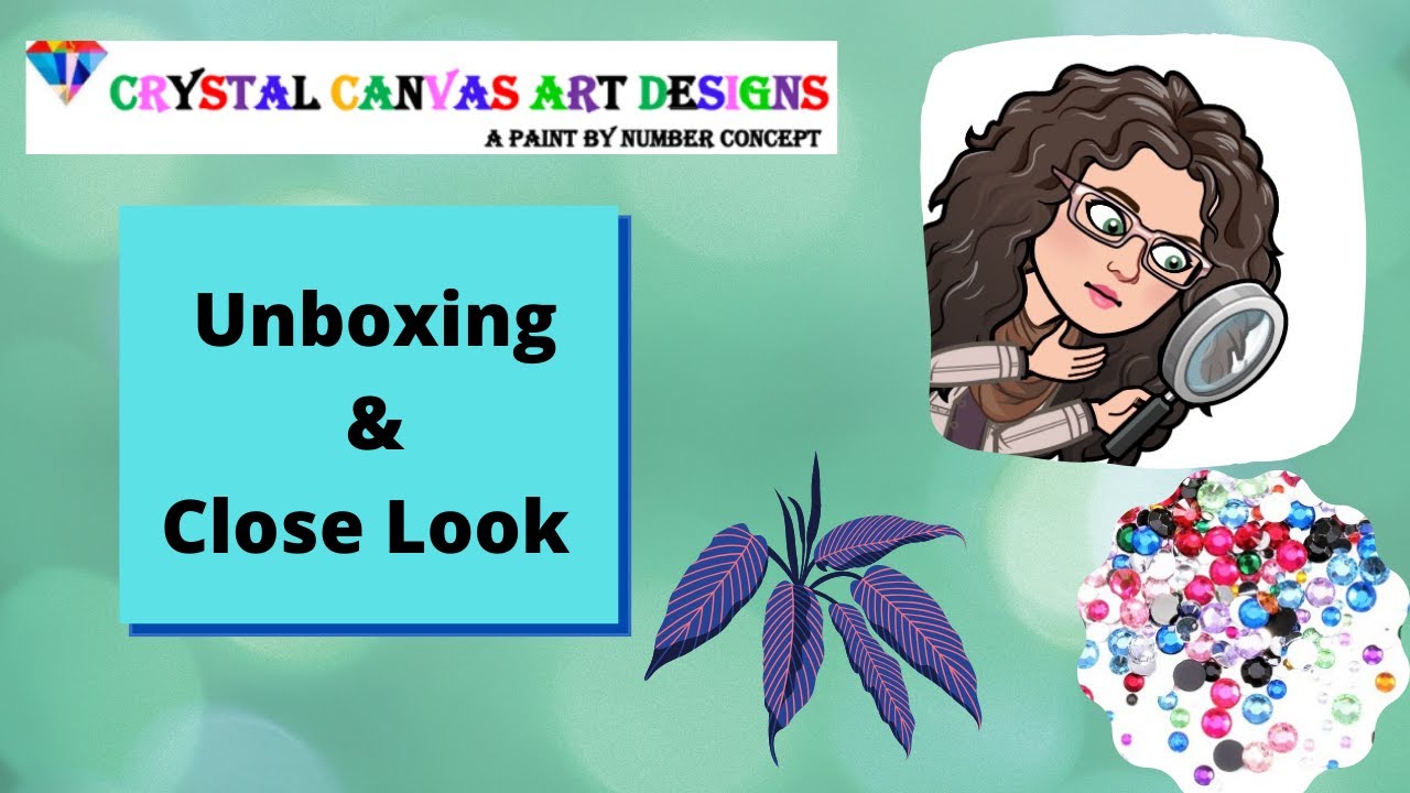 Crystal Canvas Art New Release--Unboxing & Close Look - YouTube