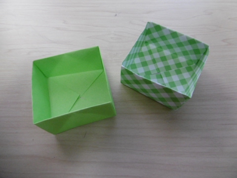 折り紙 箱 節分の豆入れ 豆まきの入れ物 Origami Box Setsubun