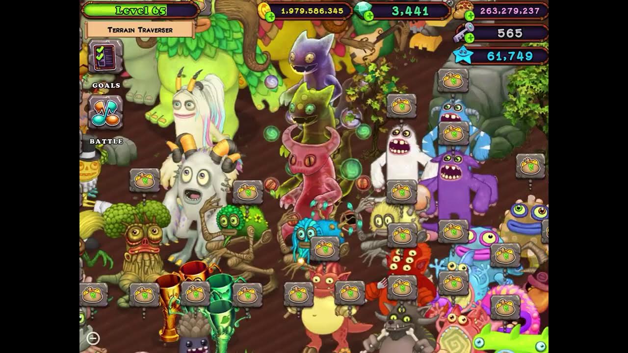 Остров растений my singing monsters все монстры