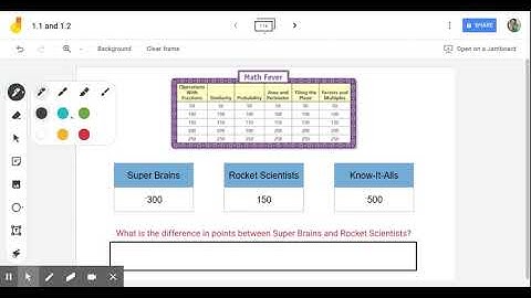 Accentuate the Negative 1.1 - Math Fever