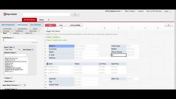 Online database designer demo - Ragic Builder