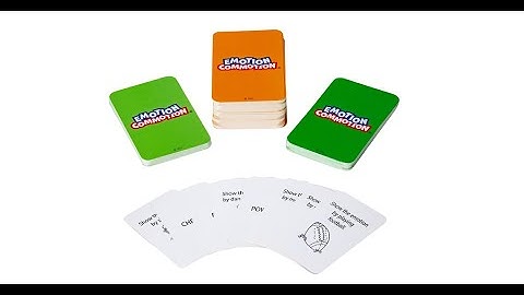 What does the Emotion Commotion card game teach?