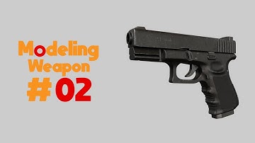 Modeling Weapon #02 | Blender 2.91 | Pistol