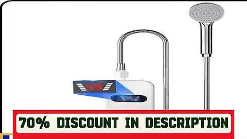 A must-have product! 3500W Instant Water Heater Shower 220V Bathroom Faucet EU Plug Hot Water Heat