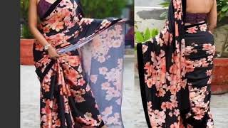 Soft pure vichitra silk attractive look print👉 DK Fashion Hub screenshot 4