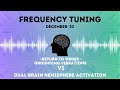 Return to order  grounding vibrations v1  frequency tuning