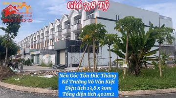 TP Rạch Giá- Nền Góc Tôn Đức Thắng gần trường Võ Văn Kiệt 13,8x30m #kiengiang #nhipsongrachgia