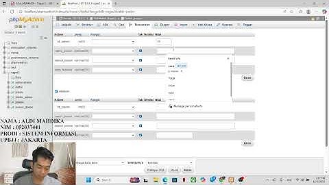 Tugas 2 Basis Data - Praktikum Pembuatan Mysql/MariaDB berdasarkan Entity Relationship Diagram(ERD)