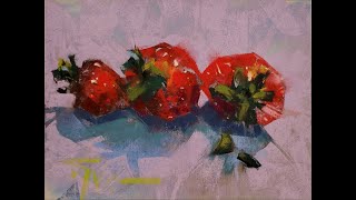 Strawberry Daiquiri Anyone? Jen Evenhus Pastel Painting Demo