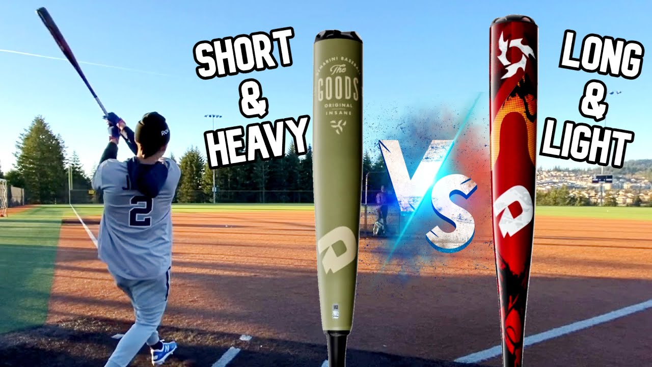 34 Demarini Voodoo One Vs 33 Demarini The Goods Long Light Vs Short Heavy cor Comparison Youtube