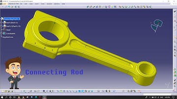 V4 Engine Connecting Rod Tutorial | CATIA V5 | Assembly| Make Material Report | Design to Reshape