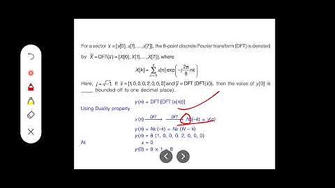 GATE 2022 EC : Question on DFT of DFT