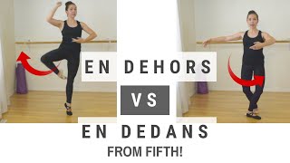Confused on which way to turn? Watch this! En dehors vs En dedans turning from 5th.