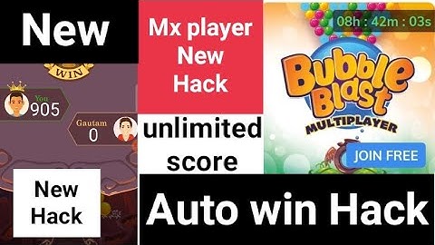MX Player 2 Rupees Bubble Blast Multiplayer Game Hack Trick | MX player all game hack tricks