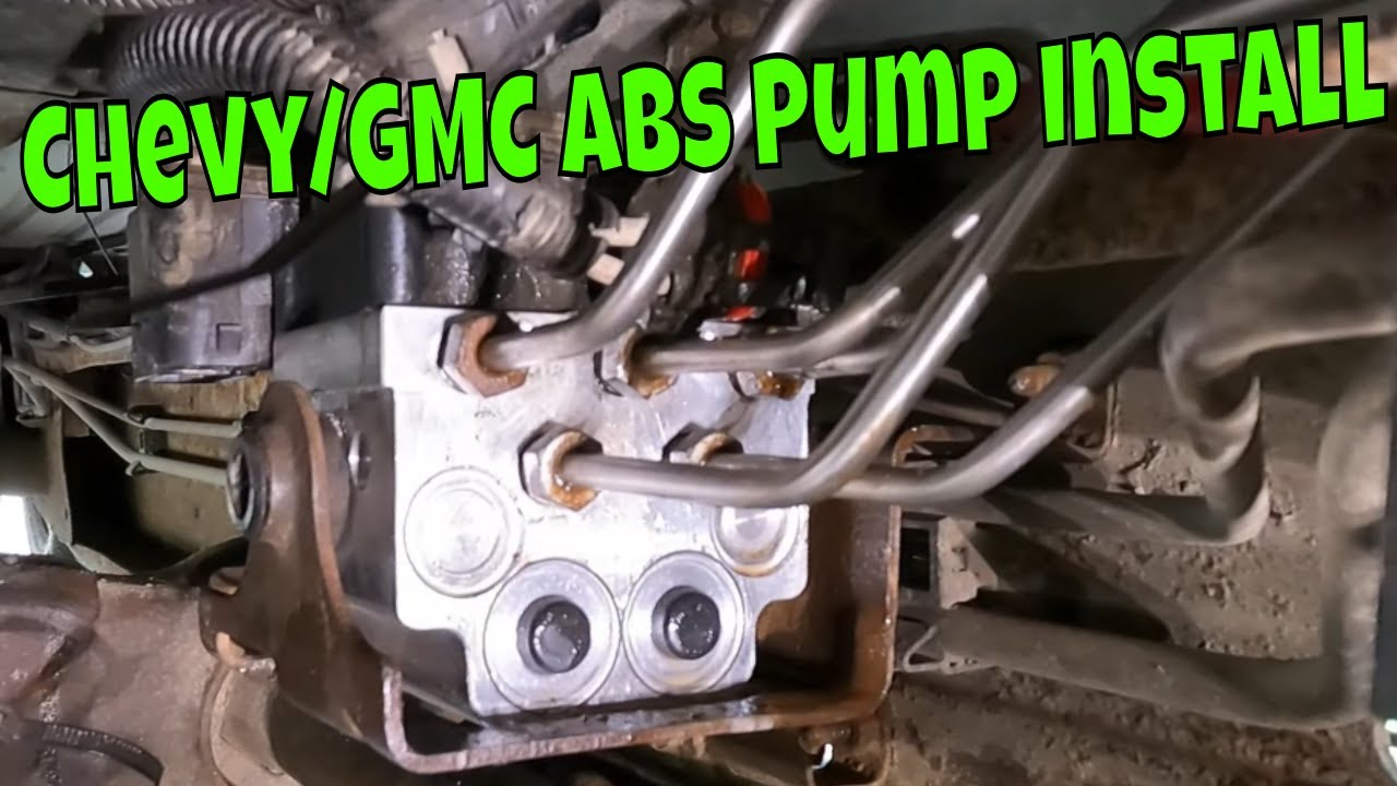 99-02 GMC Chevy ABS Pump Replacement - YouTube