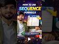 How to use Sequence formula #excel #learnexcel #exceltips #dataanlysis #excelformula #excelshorts