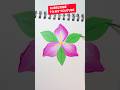 Easy Pink Flower 🌸 Painting |#ytshorts #art #painting #flowers #drawing #shorts