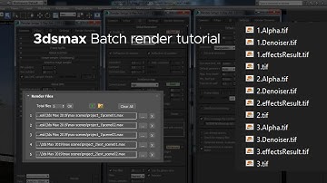 3Dsmax Batch rendering tutorial