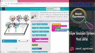 Code.Org Kurs 3 Ders 5 Sanatçı Fonksiyonlar