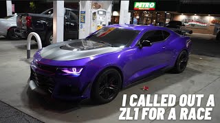 I CALLED OUT A ZL1 TO RACE MY HELLCAT REDEYE *MUST SEE*