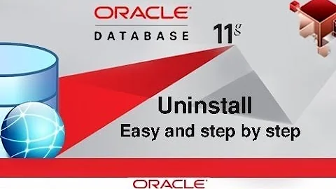 how to uninstall oracle database on windows 7,8,10