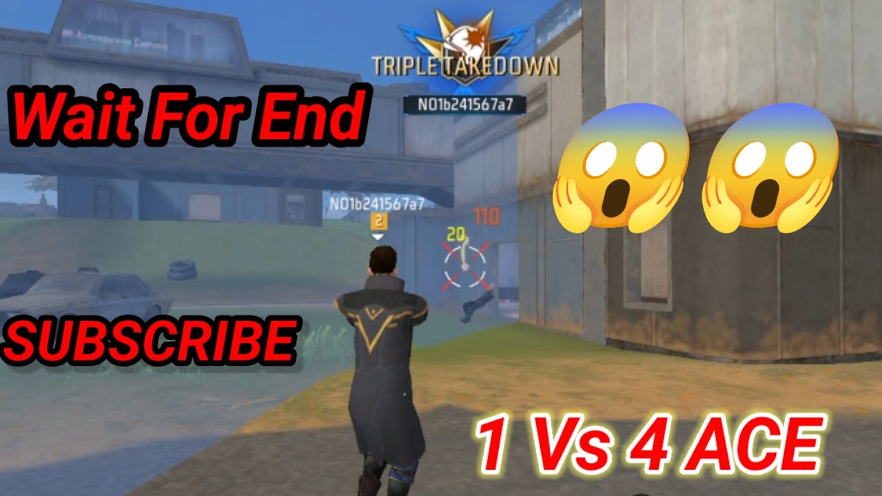 FREE FIRE 1 VS 4 CS RANK CHALLENGE l SOLO VS SQUAD #freefire #trending ...