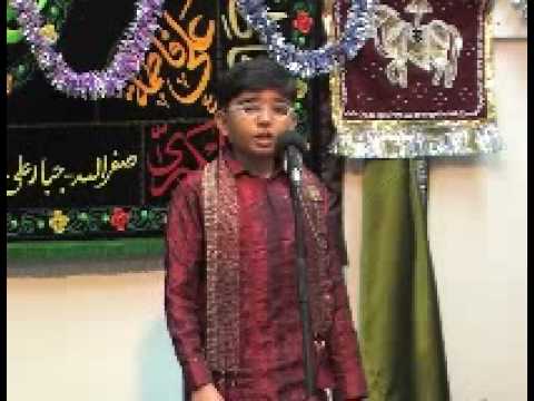 Muhammad Mujtaba Mehdi Reciting on Jashan e Fatima...