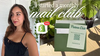 i started a monthly mail club 💌🧚💫