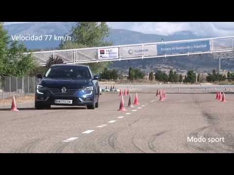 Renault Talisman Maniobra de esquiva (moose test) y eslalon / km77.com