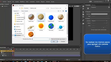 Diseño de Animación Sistema Solar en Adobe Animate CC