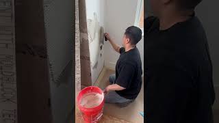 Preparation of Fireplace Before Tile Installation #diy #tutorial #tile #construction #fireplace #fyp