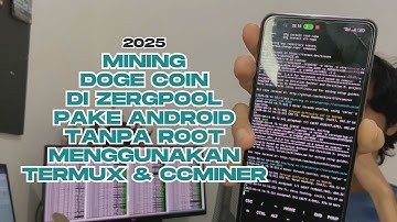 Cara Mining Doge Coin di Zergpool Menggunakan Android Tanpa Root dan Pake Termux CCminer | 2025