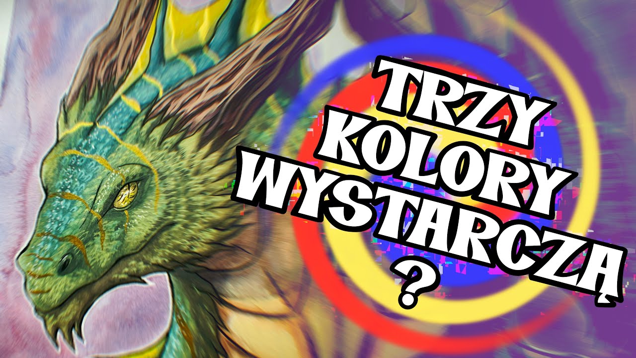 Da się stworzyć ilustrację TYLKO TRZEMA kolorami akwareli?!
