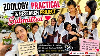 🎓 Zoology Practical Rehearsal Vlog | Research Project Submit 📚 | Friends Ke Saath Masti ❤️