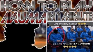 How to play Akuma in 1 minute! (SSF2T)