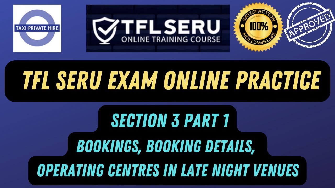 TFL SERU Test: Section 3 P 1 - Free TfL SERU Practice Questions | tfl seru exam