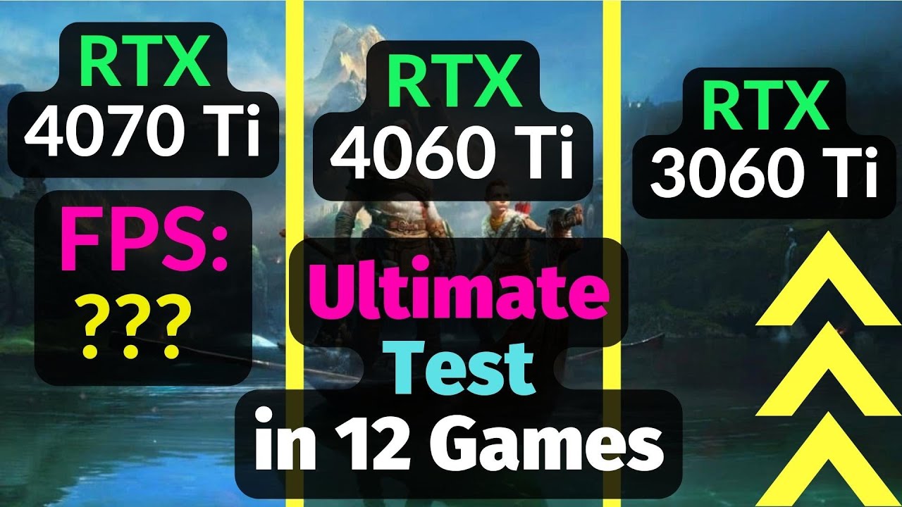 RTX 4060 vs RTX 4060 TI vs RTX 4070 vs RTX 4070 TI - Test in 12