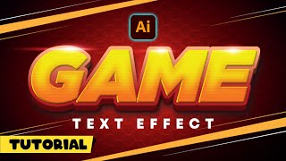 🎮 Gaming Style 3D Text Effect in Illustrator - Esports Gaming Logo in Illustrator 🎮 screenshot 4