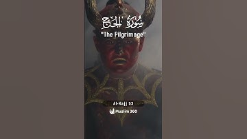 Surah Al Hajj 53 - Hindi - Urdu Audio Translation | سورة الحج‎  #alhajj #hajj2024