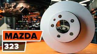 Cum schimb Set discuri de frână MAZDA 323 F VI (BJ) - tutoriale video