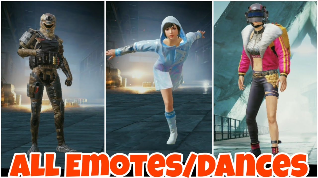 PUBG All Emotes & Dance Moves From Season 11 | All Dances Season 11 | PUBG MOBILE