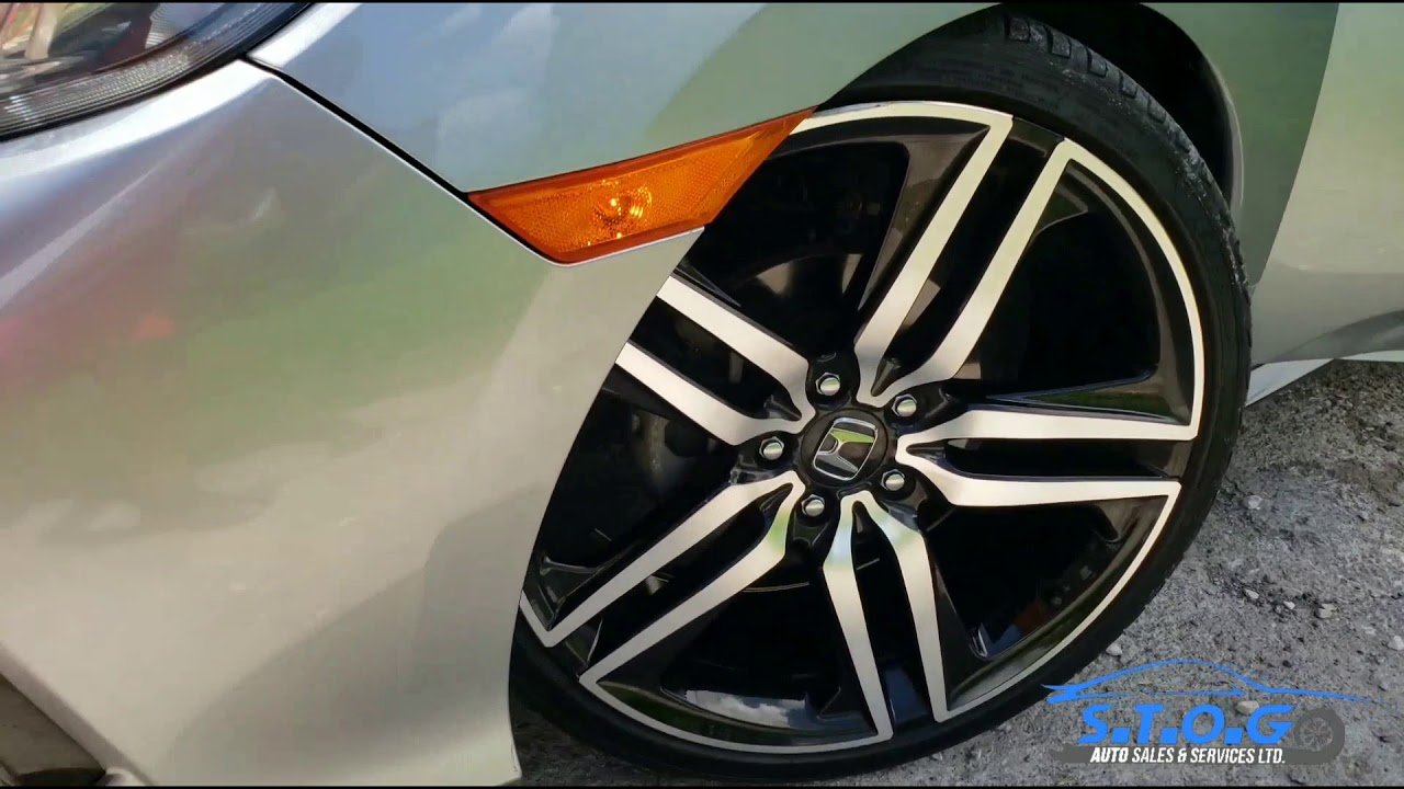 2017 Honda civic sport with 20 inch sports rims - YouTube