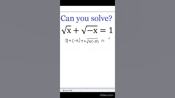 An Interesting Radical Equation !!
