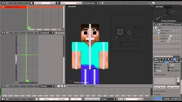 Blender 2.63 Tutorial - Minecraft Rig With a Face - Part 7