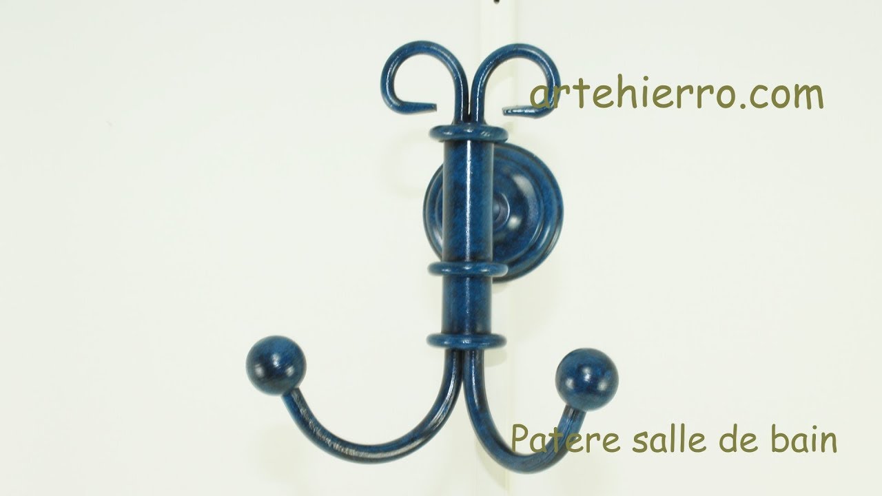 Patere salle de bain de fer forge – Artehierro Salle de Bain Rustique