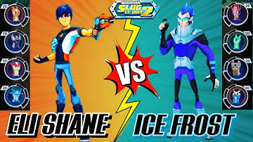 (Slugterra) Eli Stealth vs Ice Frost | Multiplayer Mode Gameplay.