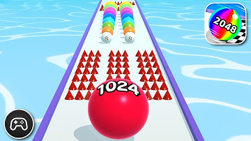 Ball Run 2048 - Gameplay Walkthrough Part 9 - Basic Game Level 200-203 (iOS, Android) #shorts