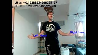 Testing BlazePose Z axis output
